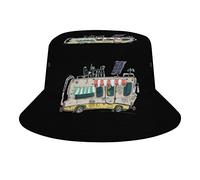 Camper Van Cute Print Bucket Hat Fashion Fisherman Hat Travel Summer Safari Sunhat Wide Brim Cap