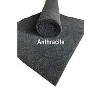 Camper Van Lining Carpet - 4 Way Stretch - Colour Anthracite - Size 2x SQM +1 Trim Fix Glue Smooth Velour Material - Fits Any Make or Model Camper - Motorhome - Van or Car