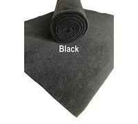 Camper Van Lining Carpet - 4 Way Stretch - Colour Black - Size 4x SQM +2 Trim Fix Glue Smooth Velour Material - Fits Any Make or Model Camper - Motorhome - Van or Car
