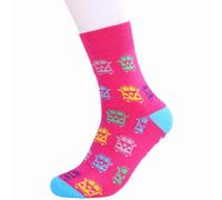 Camper Van Pattern Vibrant Pink Socks, One Size, VW Style. 2-3 day delivery.