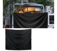 Camper Van Rear Door Curtain, Car Divider Curtain, Oxford Cloth, Adjustable Outdoor Shower Double Layer Changing Car Cover Truck Travelling