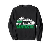 Camper Van Travel Life Is Vantastic - Traveler Vanlife Sweatshirt