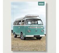 Camper Vans - 2026 Red Robin A5 Padded Diary Planner Retro Van Adventures
