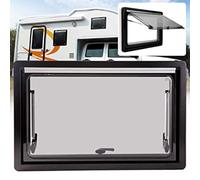 Camper Window Vent with Integrated Roller Blind and Fly Net for Motorhome and Caravan - Enhances Ventilation and Comfort on the Road