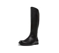 Camper for woman. K400451-001 Mil Leather Boots black (37), 1 to 3 cm, Zip, Casual