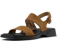 Camper Women's Dana K201486 2-Strap Sandal, Medium Brown 011, 3 UK
