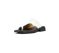 Camper Women's Dana K201488 Flat Sandal, White Natural 001 TWS, 2 UK