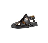 Camper for woman. K201489-001 Dana leather sandals black (41), 1 to 3 cm, Buckle, Casual