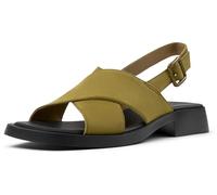 Camper Women's Dana K201600 X-Strap Sandal, Medium Green 007, 8 UK