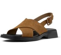 Camper Women's Dana K201600X-Strap Sandal, Medium Brown 005, 4 UK