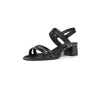 Camper Women's Katie K201021 Elegant Sandal-Comfortable Leather Strap, Cushioned Footbed, Versatile Summer Style, Black, 4 UK