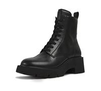 Camper for woman. K400577-001 Milah black leather ankle boots -Heel height: 5,4cm (38), 5 to 8 cm, Laces, Zip, Casual