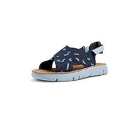 Camper Women's Oruga K200157 Flat Sandal, Multicolour Blue, 5 UK