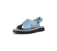 Camper Women's Oruga K200157 Flat Sandal, Blue, 9 UK