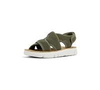 Camper Women's Oruga K201562 Flat Sandal, Green, 8 UK