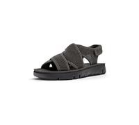 Camper Women's Oruga K201562 Flat Sandal, Dark Gray 002, 2 UK