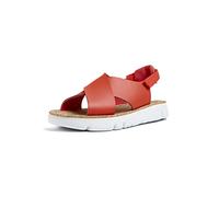 Camper Women's Oruga TWS Twins-k200157 Flat Sandals, Red 049, 2 UK