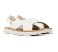 Camper Women's Oruga TWS Twins-k200157 Flat Sandals, White Natural 056, 6 UK