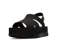 Camper Women's Oruga Up K200848 Wedge Sandal, Black, 7 UK