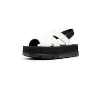 Camper Women's Oruga Up Peeptoe Sandals, Black, 8.5 UK