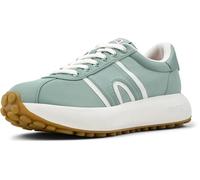 Camper for woman. K201613-011 Athens green leather trainers (40), 3 to 5 cm, Laces, Casual