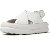 Camper Women's Pelotas Flota Up K201727 X-Strap Sandal, White Natural 002, 4 UK