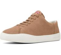 Camper for woman. K200877-051 Peu Touring nude leather trainers (37), Silver, Suede, Laces, Casual, Sustainable