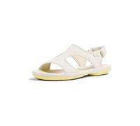 Camper Women's Right Nina K201514 Flat Sandal, White, 7 UK