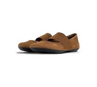 Camper Women's Right Nina Mary Jane Flat, Brown 232, 2 UK