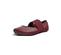 Camper Women's Right Nina Mary Jane Flat, Burgundy 231, 2 UK