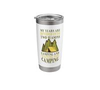 Camper Year Divided 2 Seasons Camping Waiting for Camping Stainless Steel Insulated Tumbler