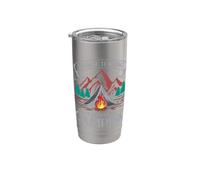 Campers Campfire I'm Done Teaching Let's Go Camping Teachers Stainless Steel Insulated Tumbler