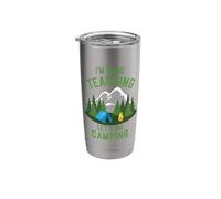 Campers Campfire I'm Done Teaching Let's Go Camping Teachers Stainless Steel Insulated Tumbler