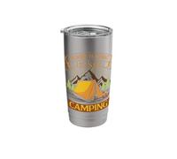 Campers Campfire I'm Done Teaching Let's Go Camping Teachers Stainless Steel Insulated Tumbler