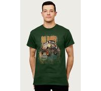 Campervan 80 Days To Travel The World Volkswagen T-Shirt Volkswagen Bottle Green L