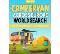 Campervan Across Europe Themed Word Search in Large Print for Adults and Seniors