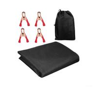 Campervan Awning for Rain Sun Protection Easy Install | Waterproof 210D Oxford, 180x114cm size, UV resistant, includes 4 clips, storage bag