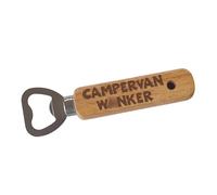 Campervan Bottle Opener Gift W*nker Cute Rude Engraved Wooden Holiday Travel Owner Present