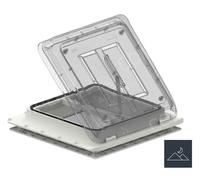 Campervan Fiamma 40 Crystal Roof Vent 40cm x 40cm Rooflight Clear, Flyscreen