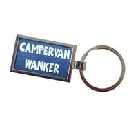 Campervan Keyring Gift - Campervan Wanker - Nice Fun Cute Cheeky Metal Key Chain Novelty Present