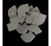 Campervan Motorhome Van Corner Trim Profile 15mm Plastic End Caps MULTI PACKS/COLOURS (1, White)