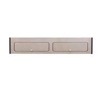 Campervan Overhead Cabinet 120cm x 25cm x 25cm 2 Door Top Locker Central Divider Camper Van Furniture Storage Lightweight Solid Birch Plywood Unpainted Soft Close Hinges Push Button Locks Fixing Kit