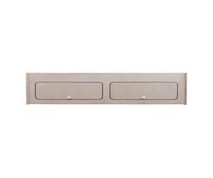 Campervan Overhead Cabinet 120cm x 25cm x 25cm 2 Door Top Locker Central Divider Camper Van Furniture Storage Lightweight Solid Birch Plywood Unpainted Soft Close Hinges Push Button Locks Fixing Kit