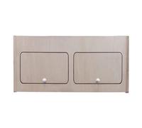 Campervan Overhead Cabinet 80cm x 35cm x 35cm 2 Door Top Locker Central Divider Camper Van Furniture Storage Lightweight Solid Birch Plywood Unpainted Soft Close Hinges Push Button Locks Fixing Kit