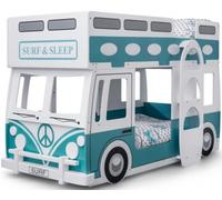 Campervan Vintage Green Novelty Bunk Bed
