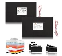 camperxlite 60W Campervan Water Tank Heater Pad with Automatic Thermostat and Strong Adhesive, 12"×17" DC 12V Tank Pad Recommended for Campervan Fresh Water/Grey Water/Black Water Tank (2-Pack)