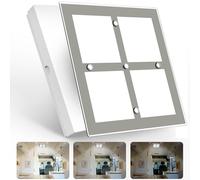 camperxlite 8.46″ x 8.46″ LED Ceiling Light 12V Campervan, Dimmable 12V RV LED Interior Lighting, Aluminium + Acrylic Night Interior Panel Lamp for Camper Truck Van Caravan Boat LKW 5000K