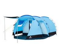 CampFeuer tunnel tent for 4 persons "Super+" | Tunnel tents with awning | Windproof, Waterproof, Ultralight | Camping tent with mosquito net | Tents for camping, outdoor, beach and hiking incl. pegs and bag