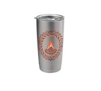Campfire Autumn Leaves Cozy Fire Rustic Forest Night Stainless Steel Insulated Tumbler