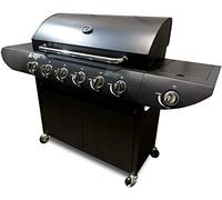 Campfire Barbecue 6+1 Pro Gas Grill BBQ Black